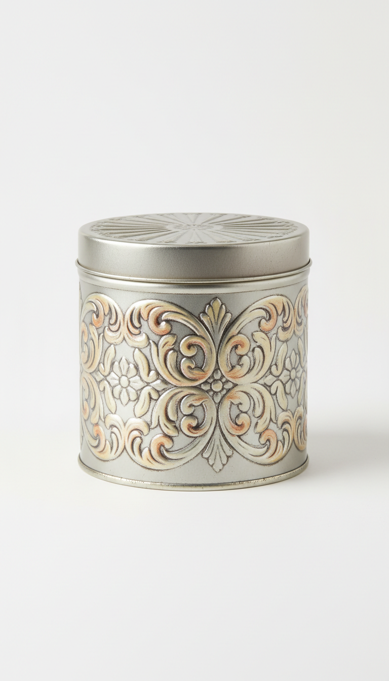 Classic vanilla pressed cookie tin