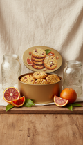 Blood Orange Almond Cookies Keepsake Tin