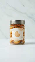 Vanilla cream mini cookie sampler jar